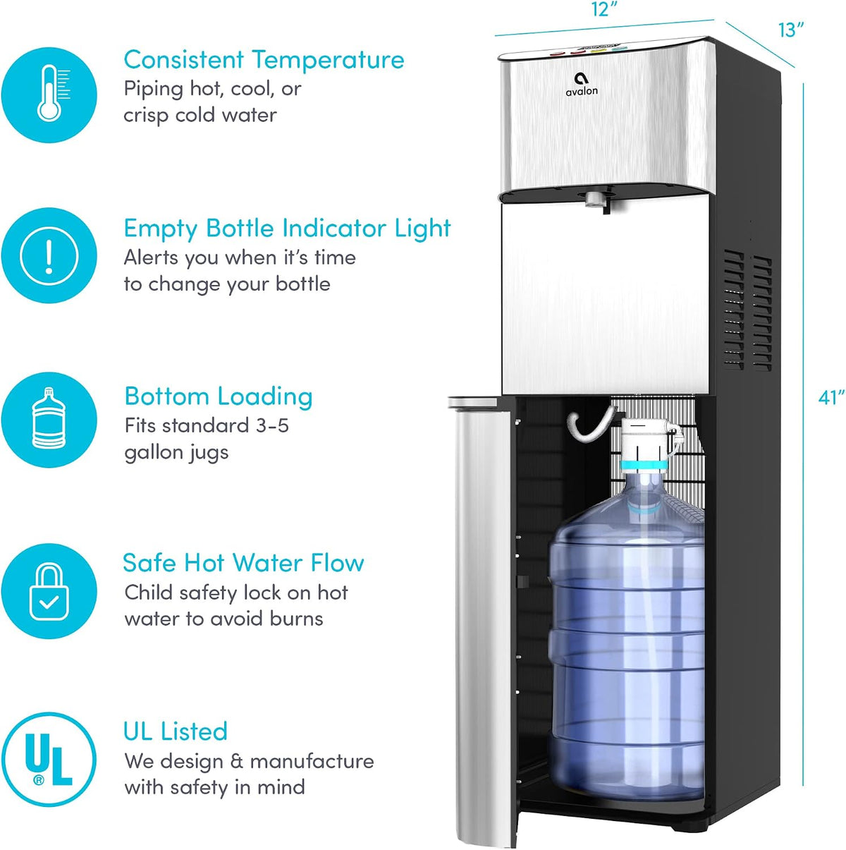 Avalon Electronic Bottom Loading Water Cooler Dispenser A14