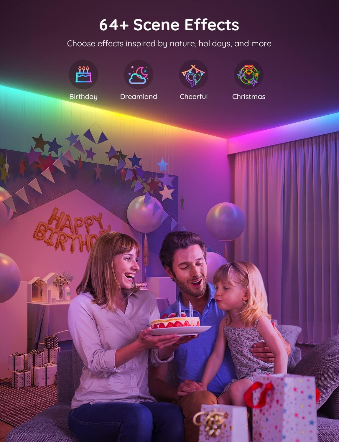 Govee RGBIC LED Strip Lights Bluetooth App Control H617C