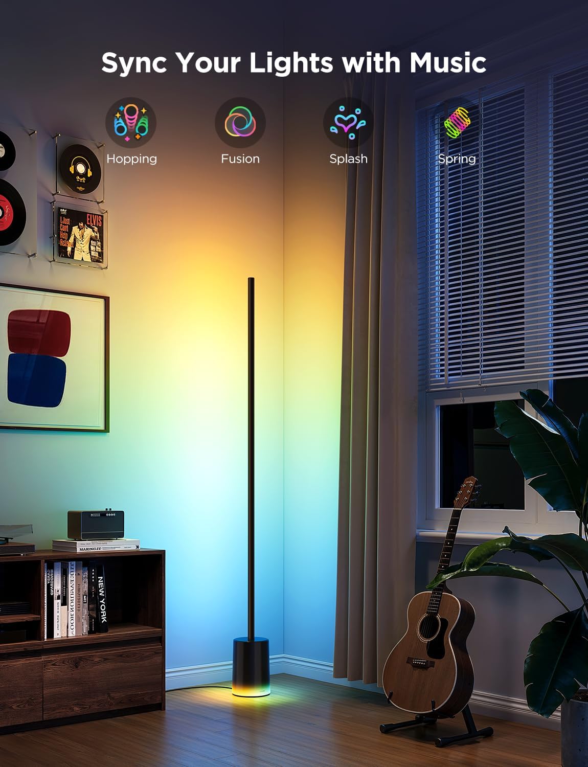 Govee Floor Lamp 2 1725LM RGBICWW Corner Lamp H607C