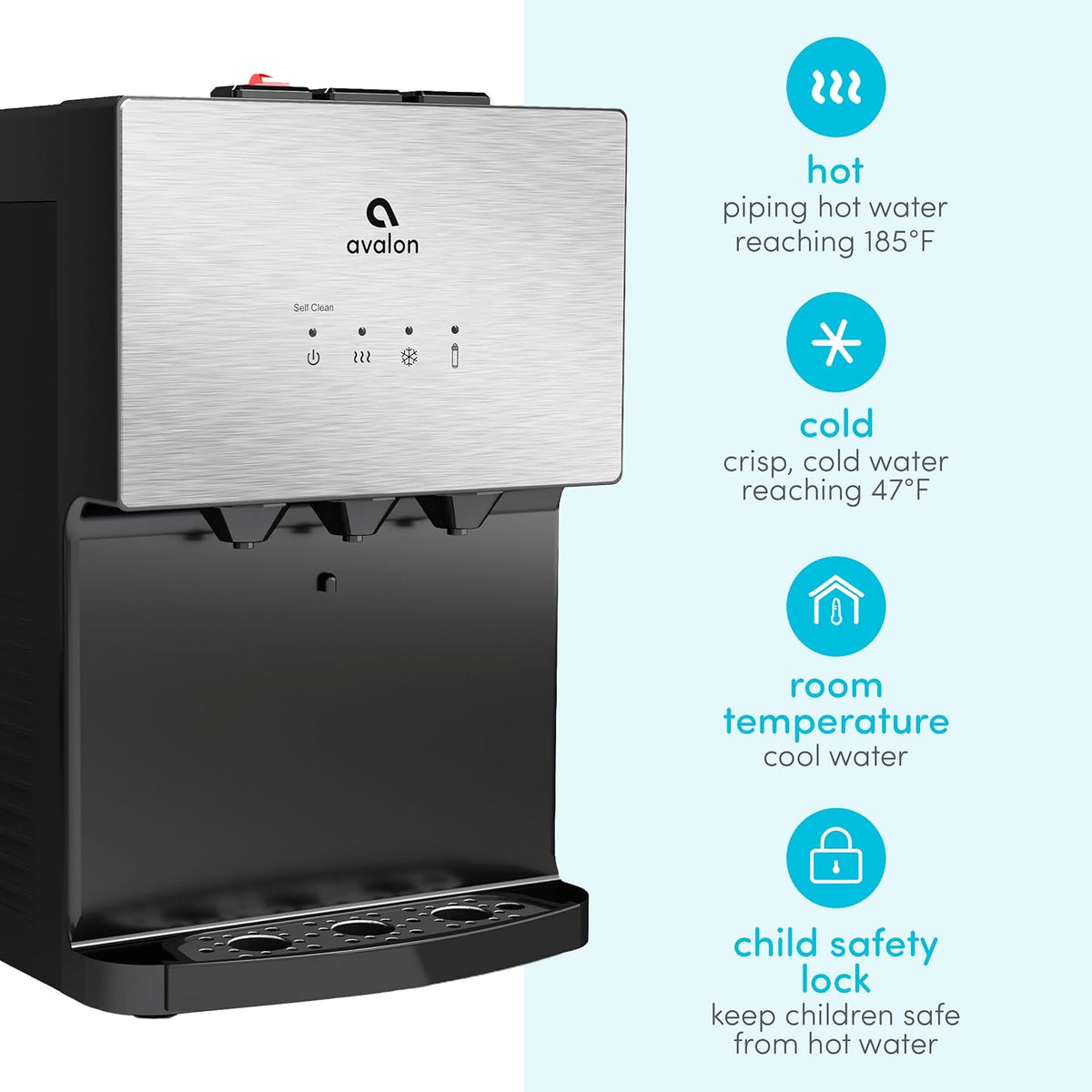 Avalon Countertop Bottleless Water Cooler Dispenser Hot Cold A12-CTPOU