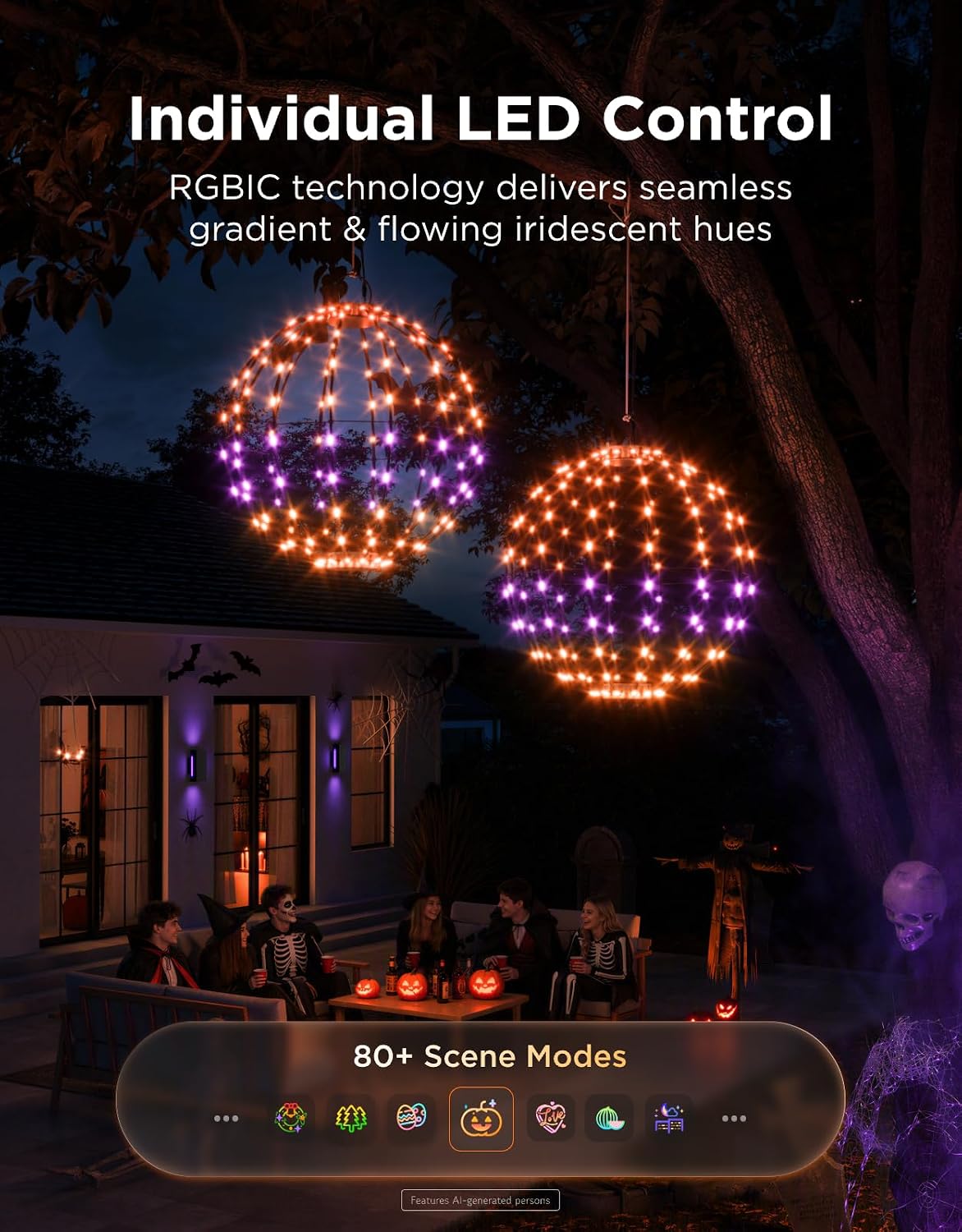 Govee 30.5cm RGBIC Ball Lights 2-Pack H6850