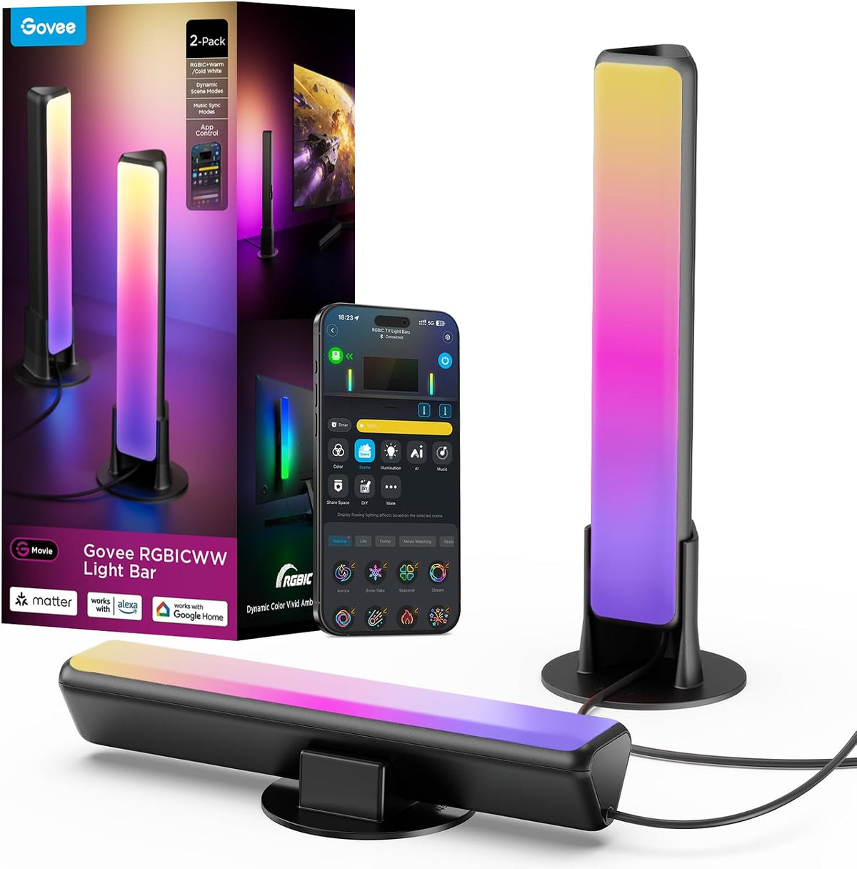 Govee Smart LED Light Bars TV Backlights H6056