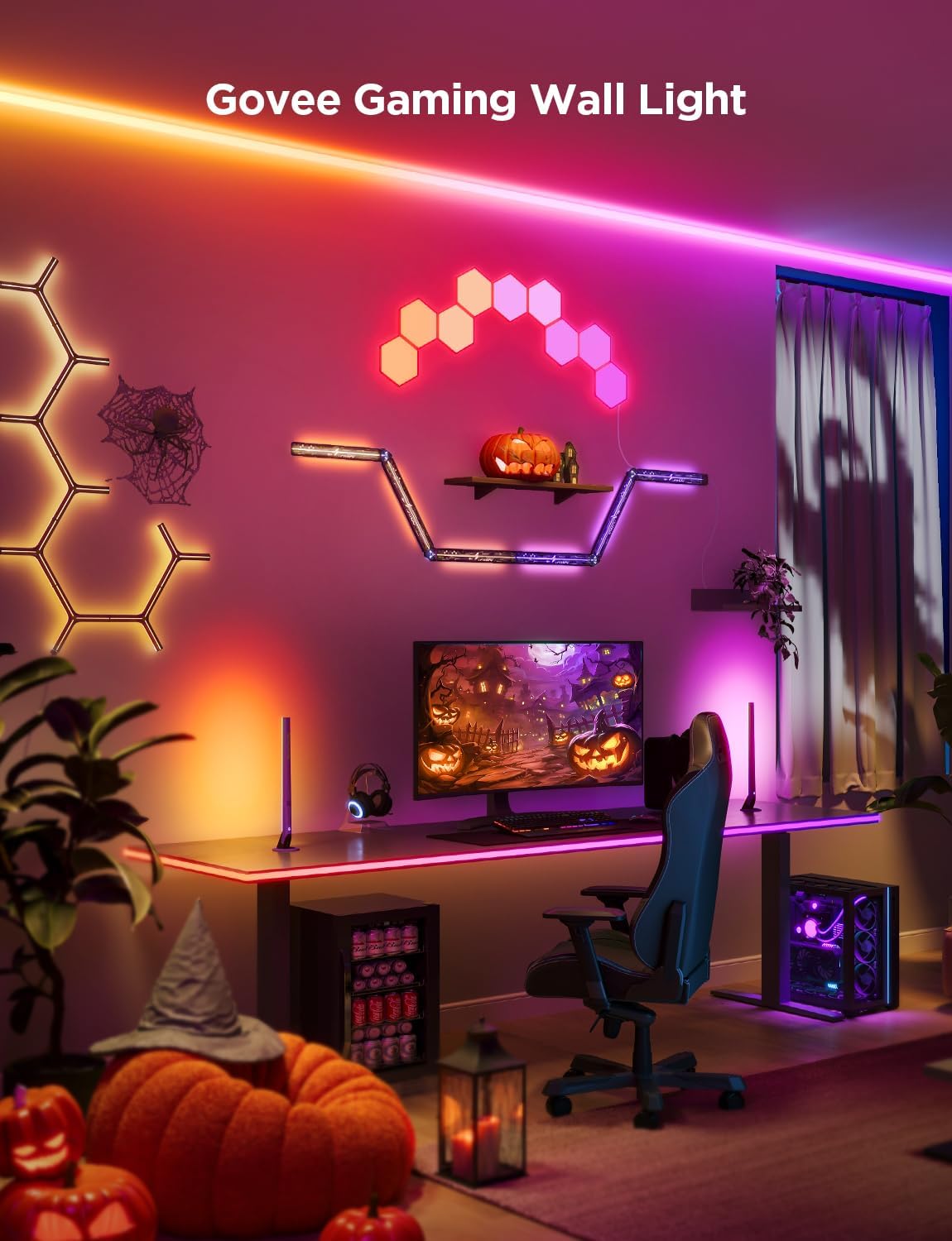 Govee Glide Hexa Light Panels RGBIC Hexagon LED Lights B6061