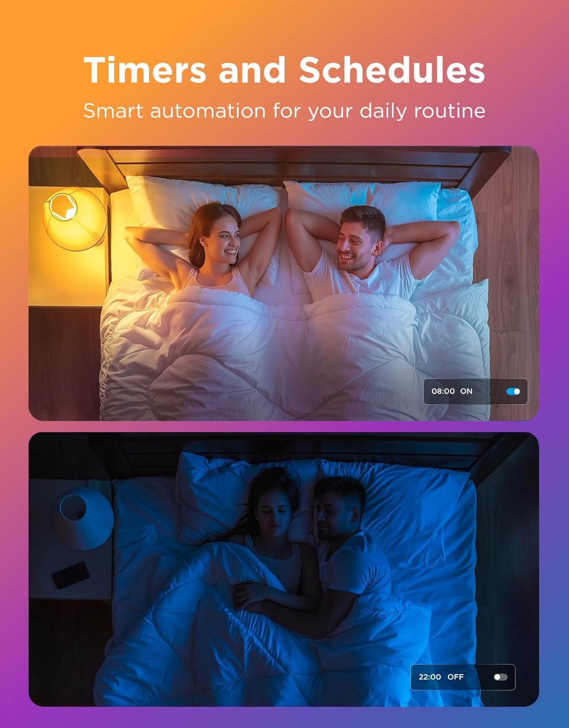Govee A19 Smart LED Light Bulbs 800-Lumen 2-Pack H6008