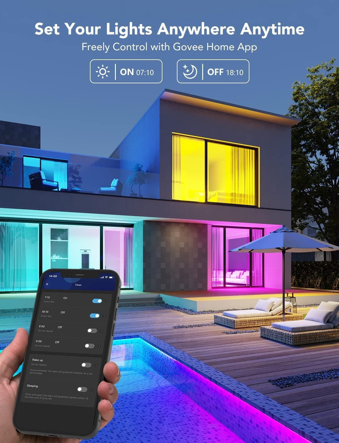 Govee A19 Smart LED Bulbs 1000LM RGBWW H6006