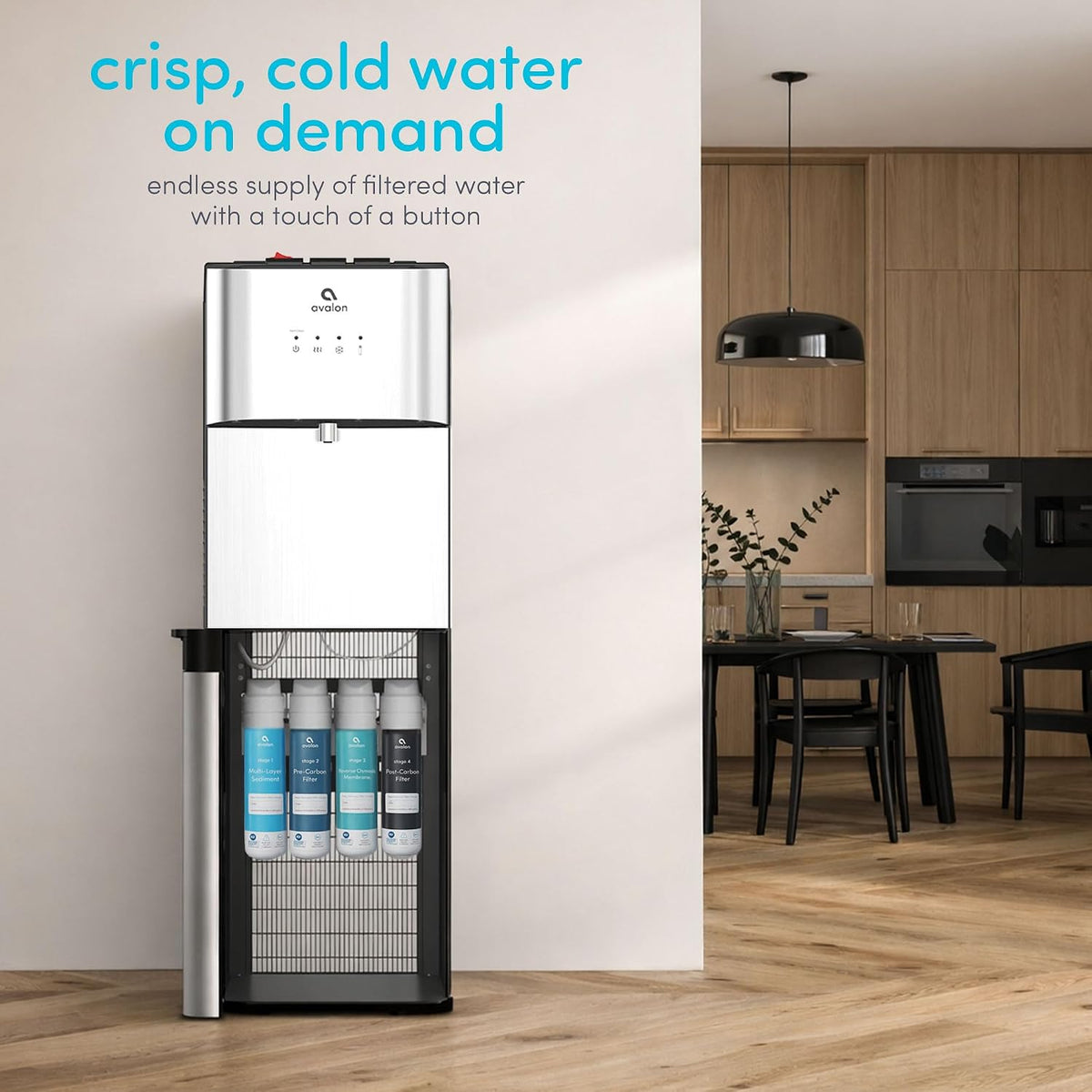 Avalon Self Cleaning Bottleless Water Cooler Dispenser Hot Cold A5-RO