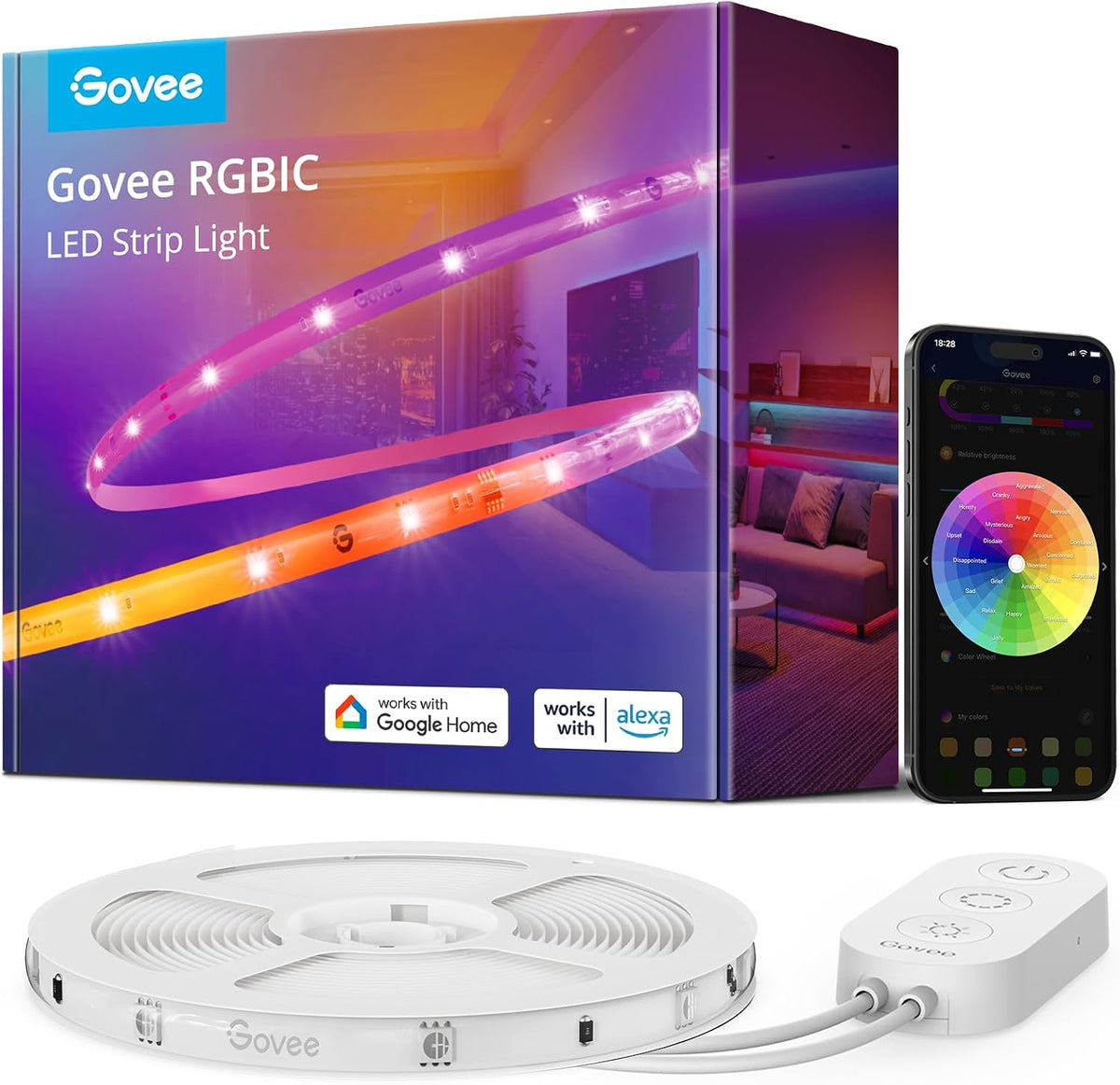 Govee Smart LED Strip Lights RGBIC WiFi H619A