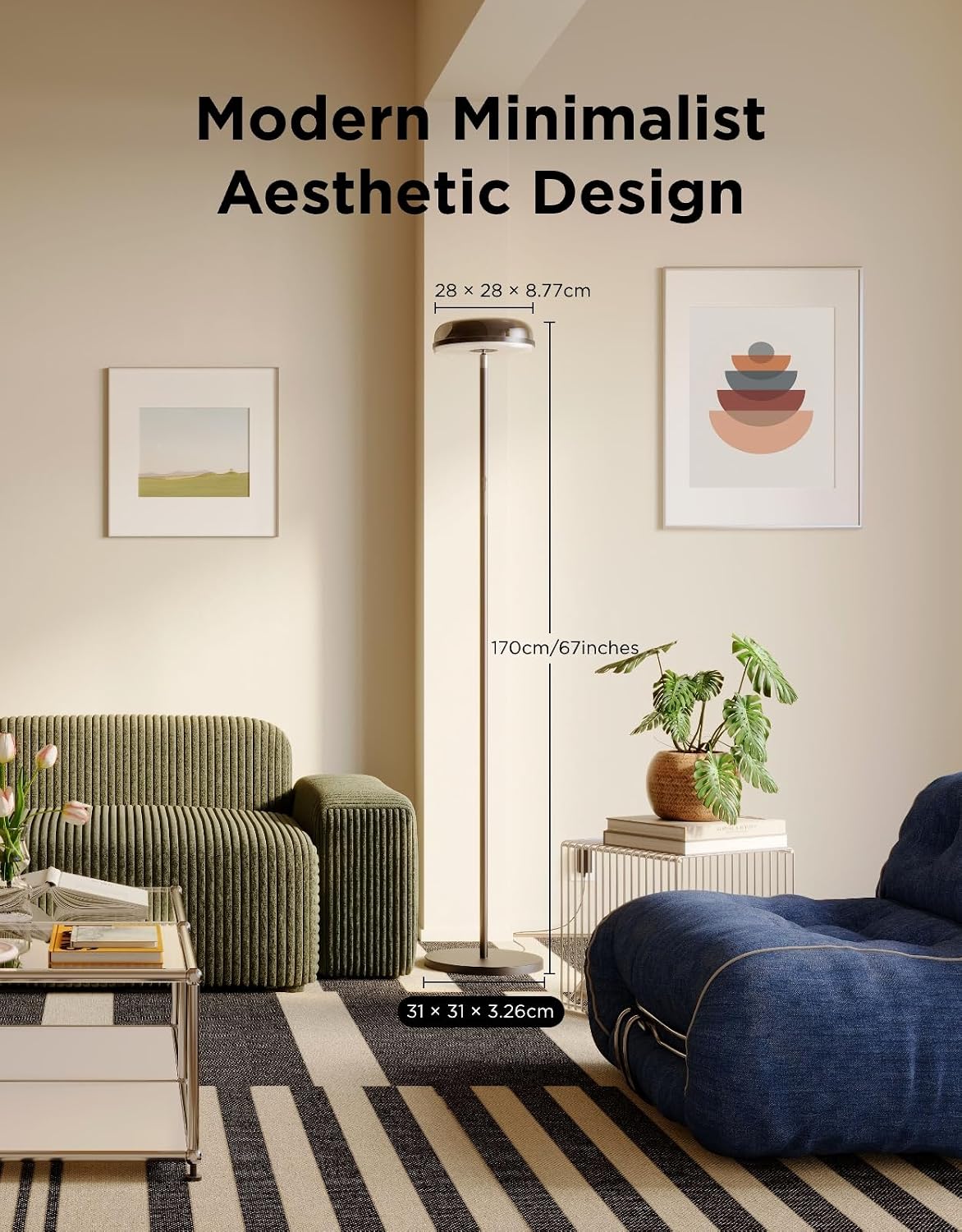 Govee Uplighter Floor Lamp RGBIC Nebula Effect H60B3