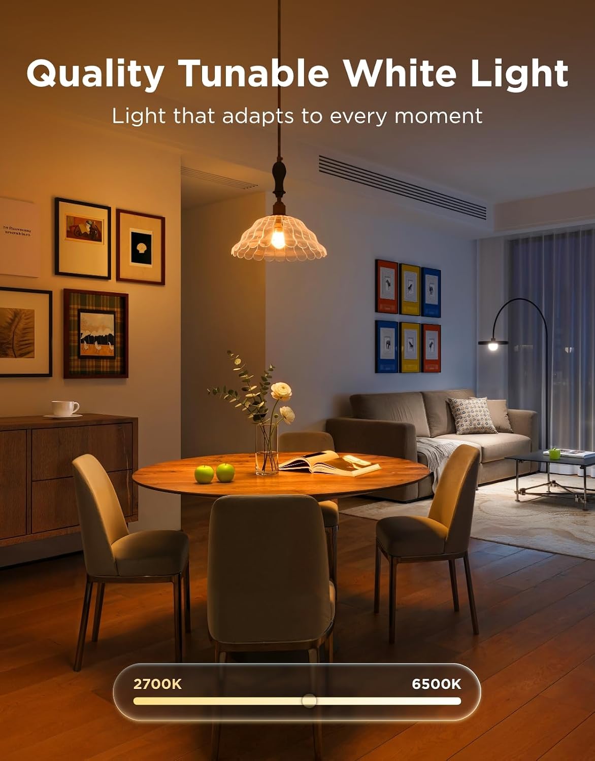 Govee A19 Smart LED Light Bulbs 800-Lumen 2-Pack H6008