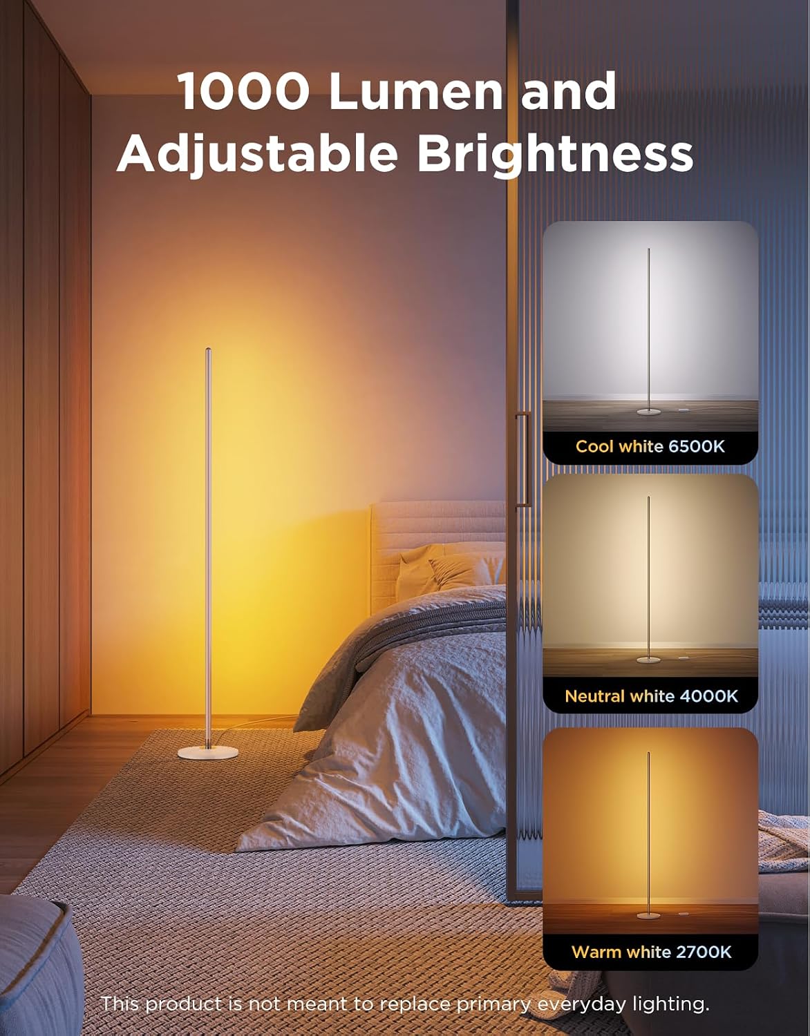 Govee RGBIC Floor Lamp Basic 1000lm H6076A