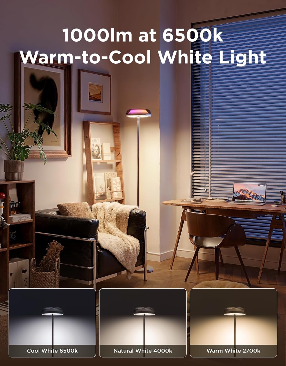 Govee Uplighter Floor Lamp RGBIC Nebula Effect H60B3