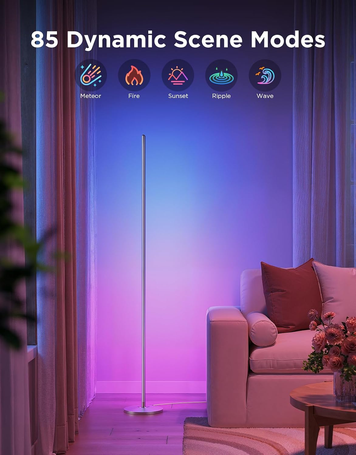 Govee RGBIC Floor Lamp Basic 1000lm H6076A