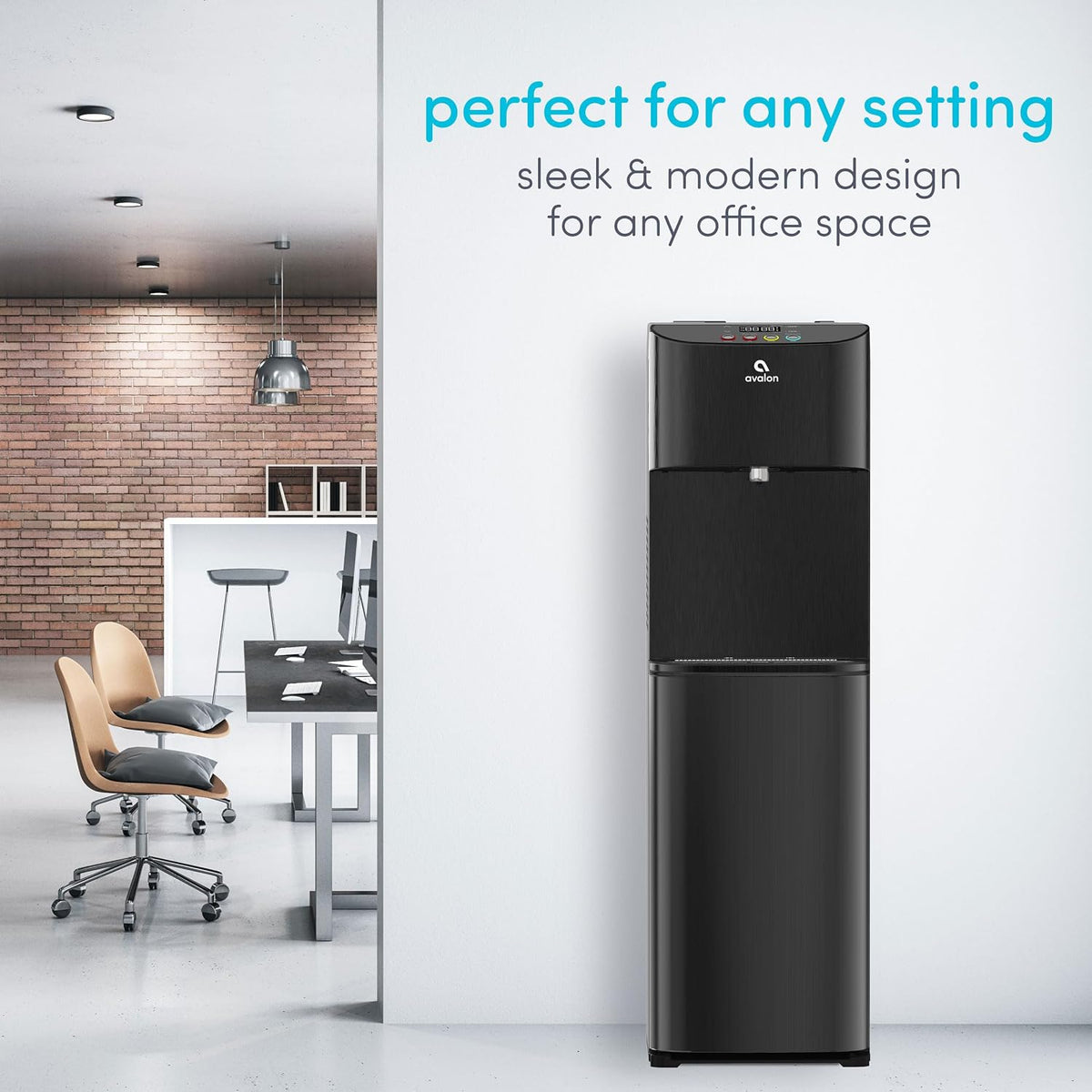 Avalon Self Cleaning Bottleless Water Cooler Dispenser Black A13BLK