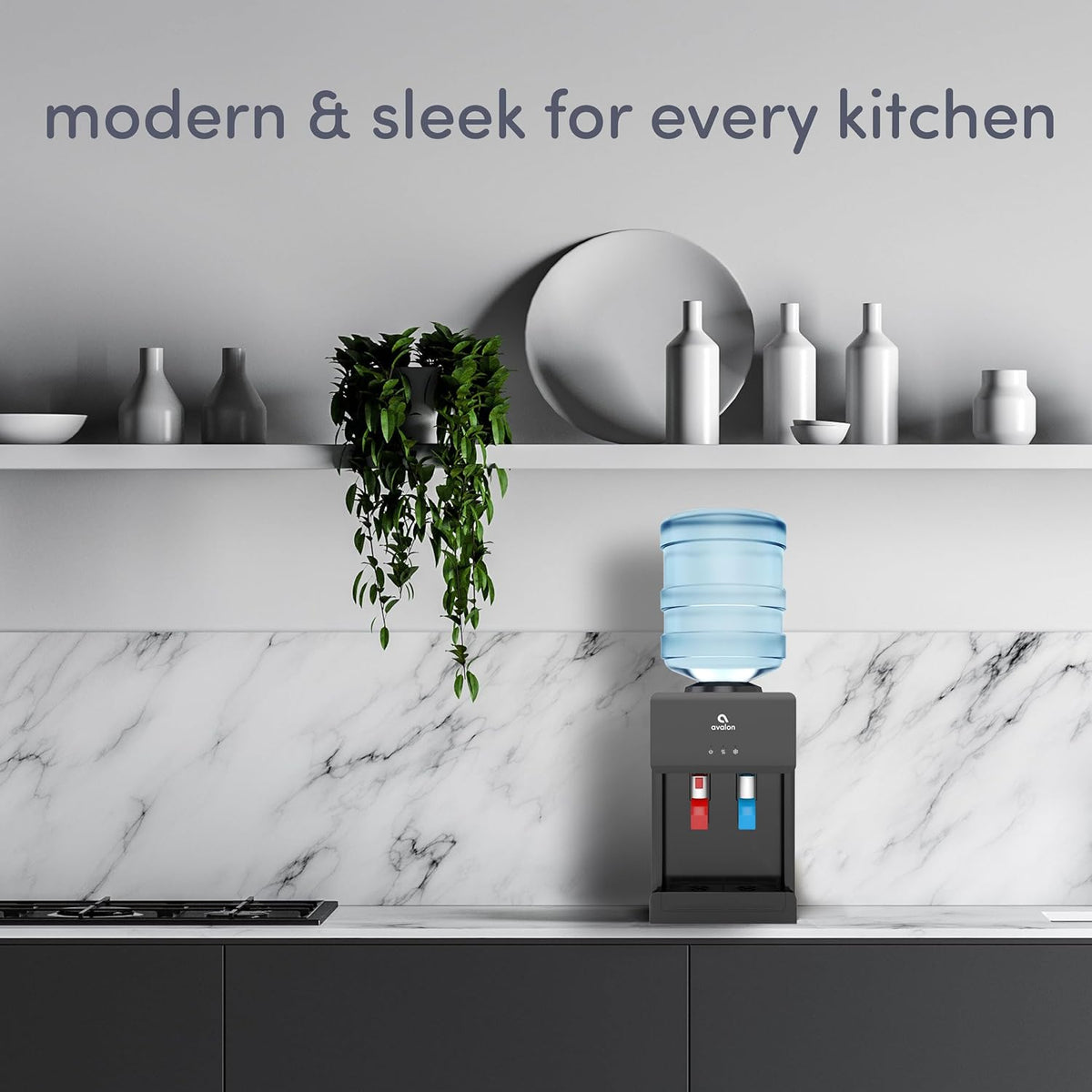 Avalon Countertop Top Loading Water Cooler Dispenser Black