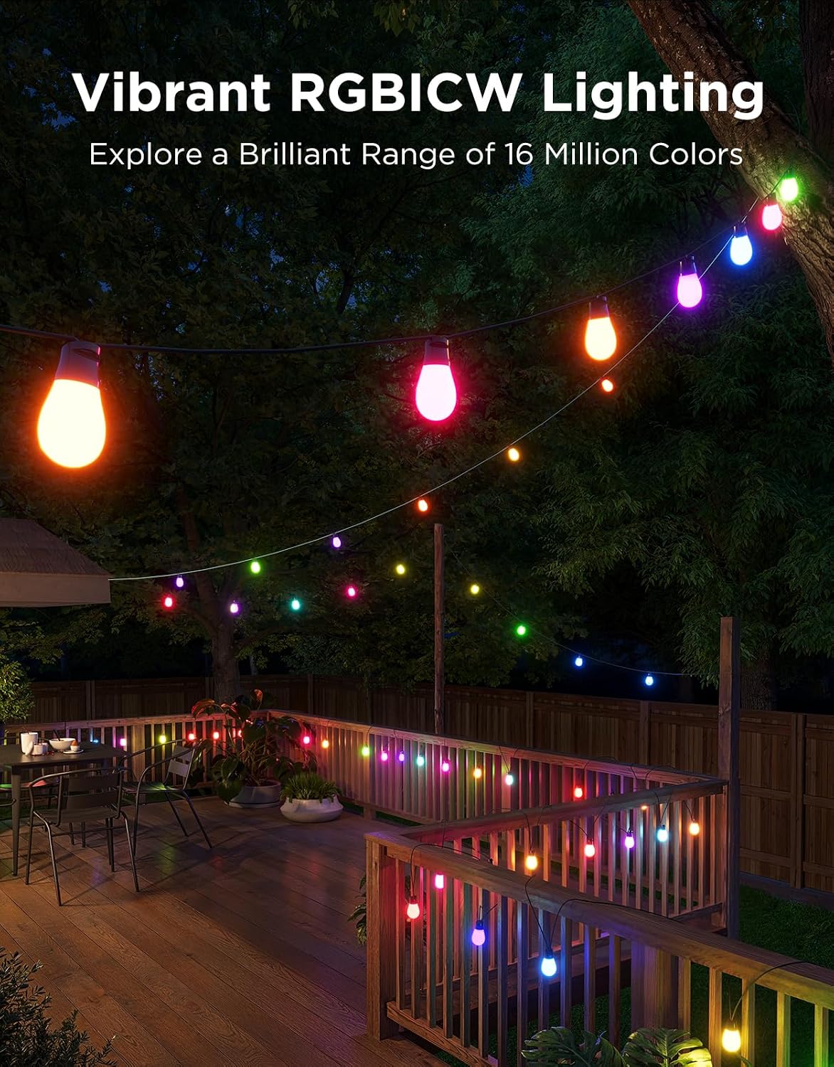 Govee S14 Outdoor String Lights 2 RGBIC LED H702A