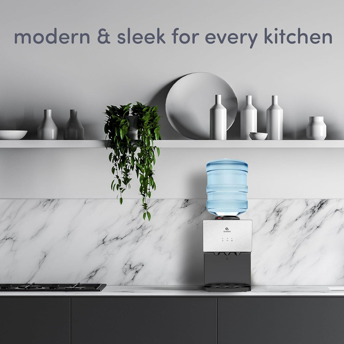 Avalon Top Loading Countertop Water Cooler Dispenser Stainless Steel
