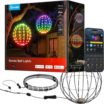 Govee 30.5cm RGBIC Ball Lights 2-Pack H6850