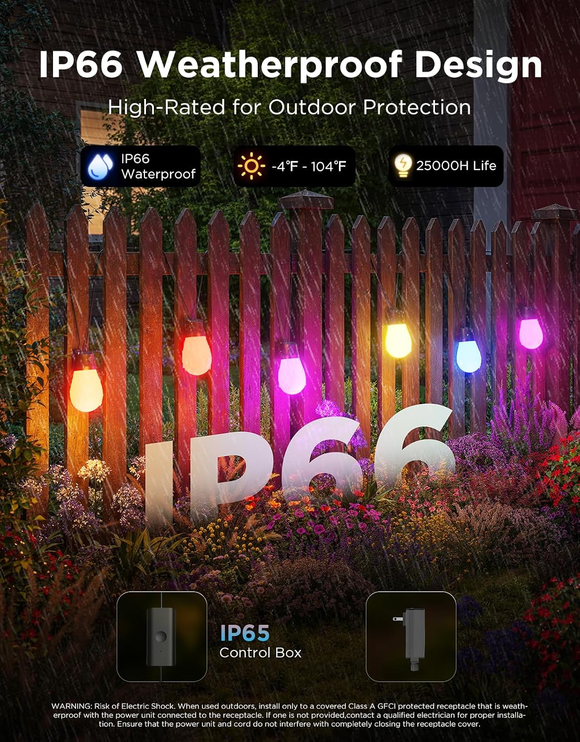 Govee S14 Outdoor String Lights 2 RGBIC LED H702A