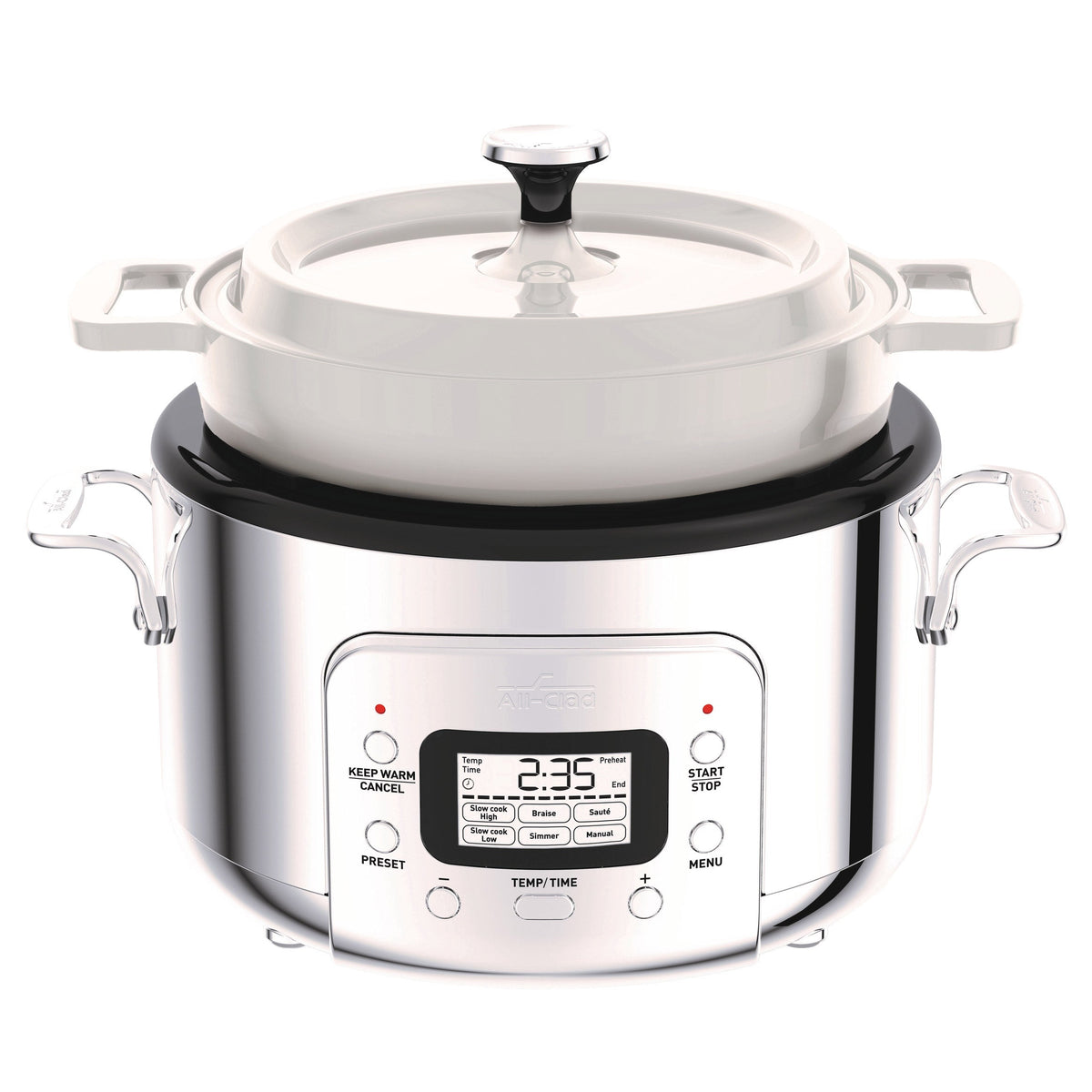 All-Clad 6-in-1 Programmable Slow Cooker with Cast Iron Pot 4.7 L