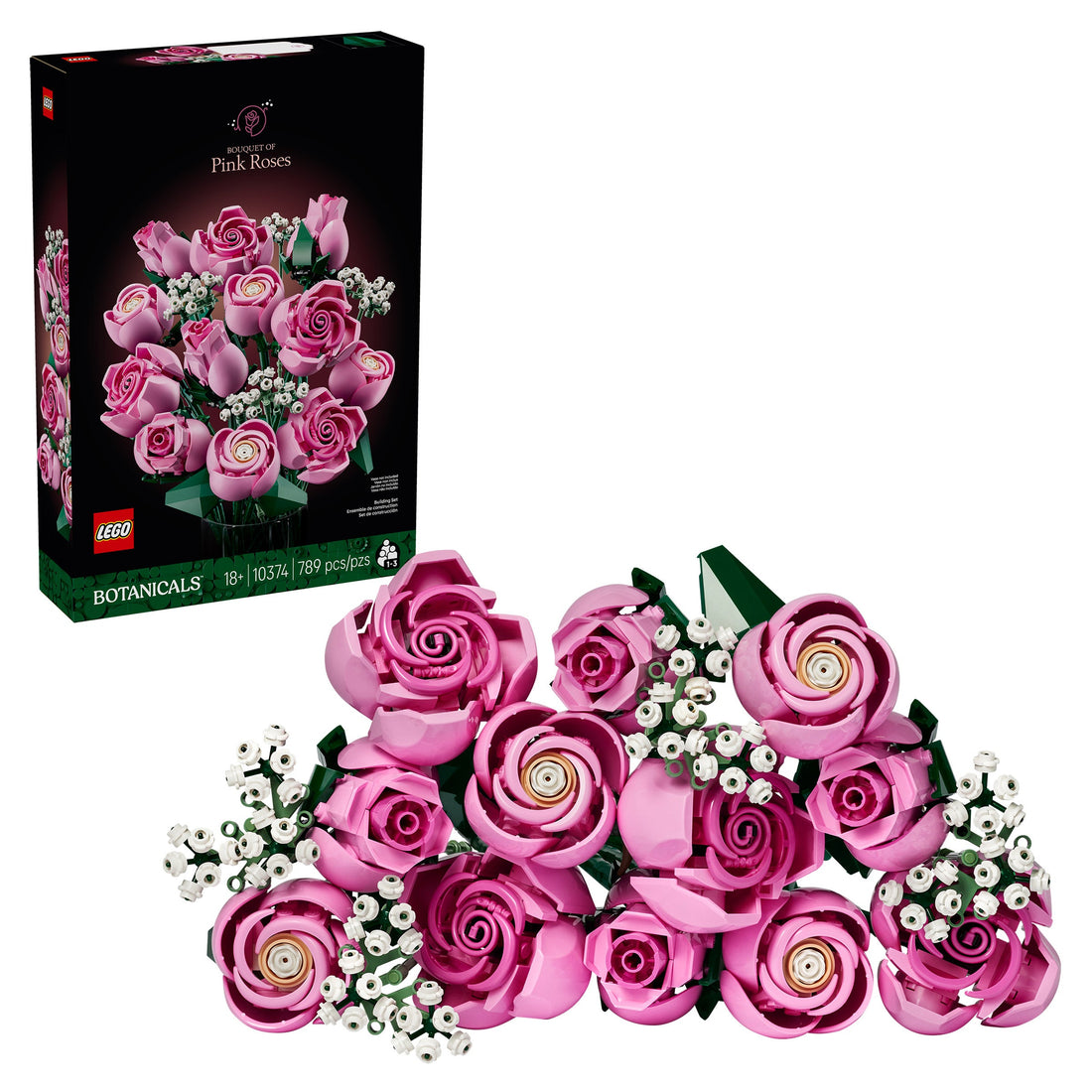 LEGO Botanicals Bouquet of Pink Roses 10374
