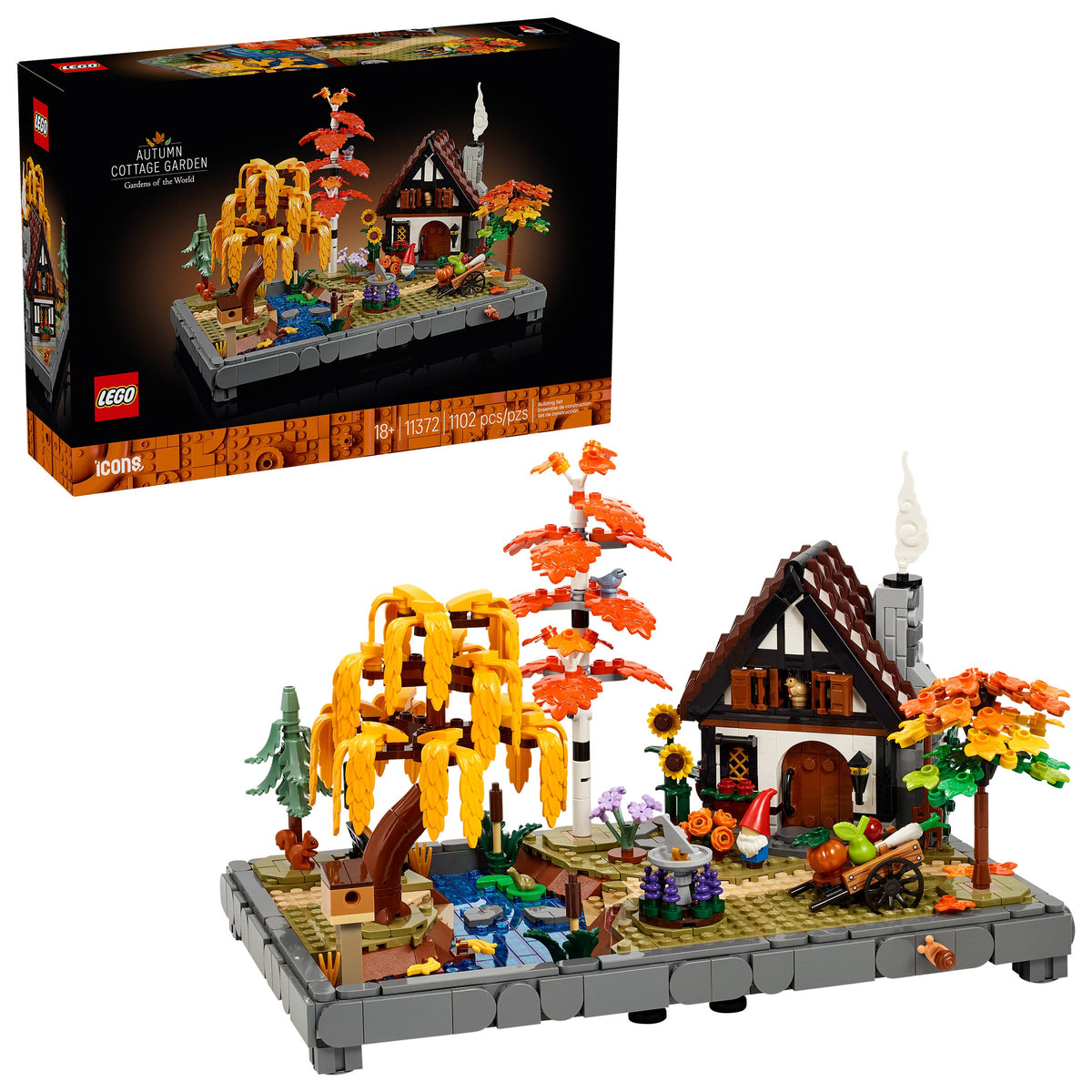LEGO Icons Autumn Cottage Garden 11372