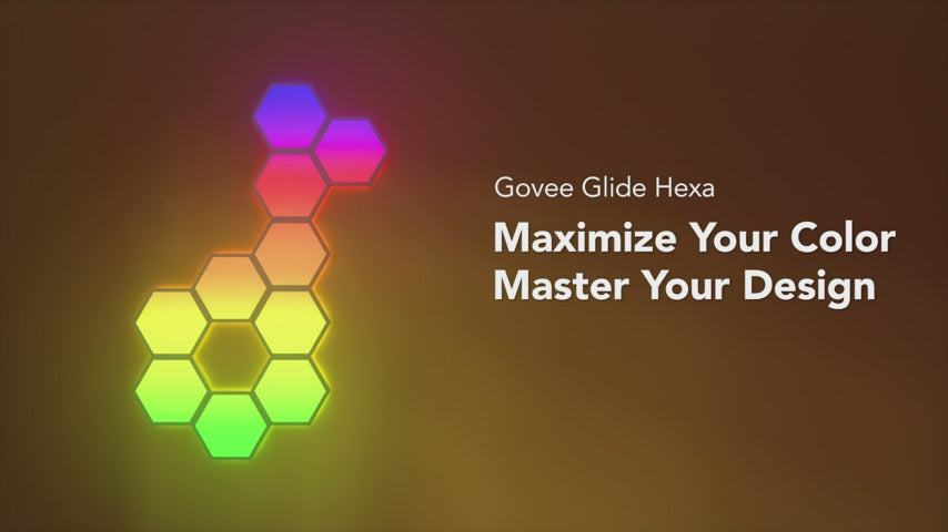 Govee Glide Hexa Light Panels RGBIC Hexagon LED Lights B6061