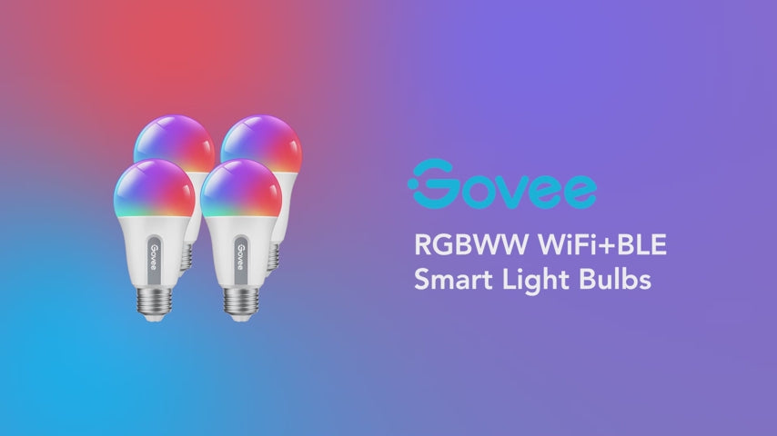 Govee A19 Smart LED Light Bulbs 800-Lumen H6008