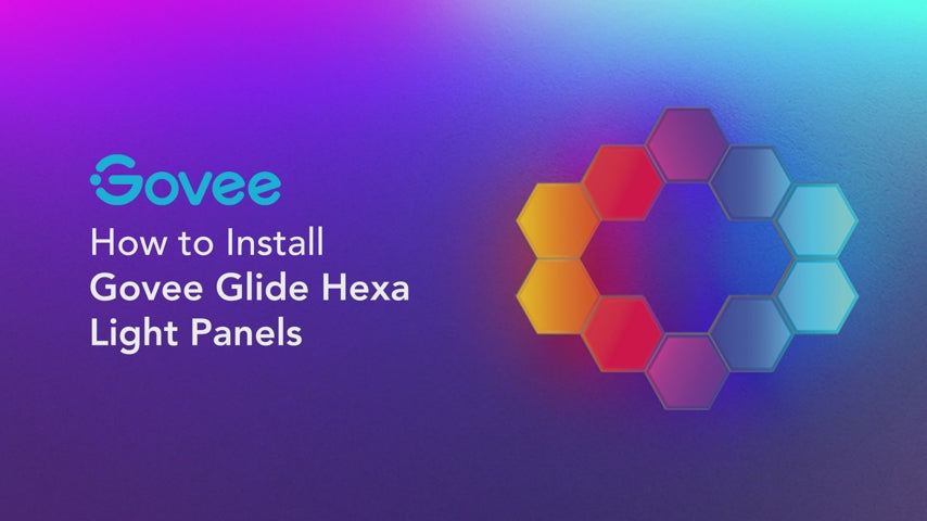 Govee Glide Hexa Light Panels RGBIC Hexagon LED Lights B6061