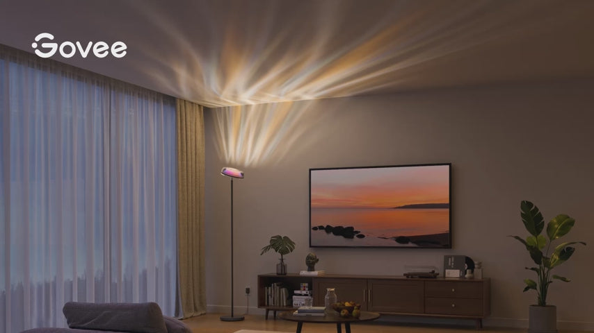 Govee Uplighter Floor Lamp RGBIC Ripple Projector H60B0