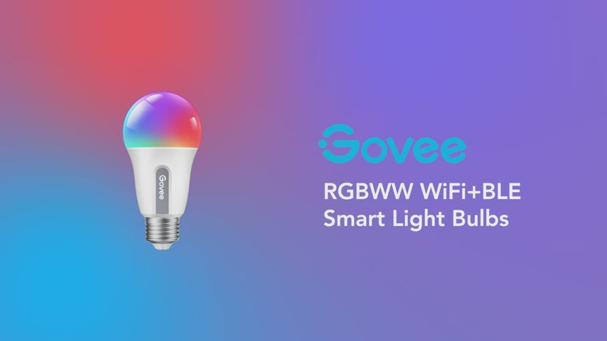 Govee A19 Smart LED Light Bulbs 800-Lumen 2-Pack H6008